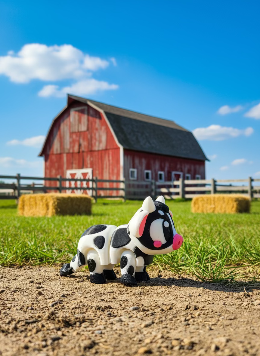 Miniature Articulated Cow