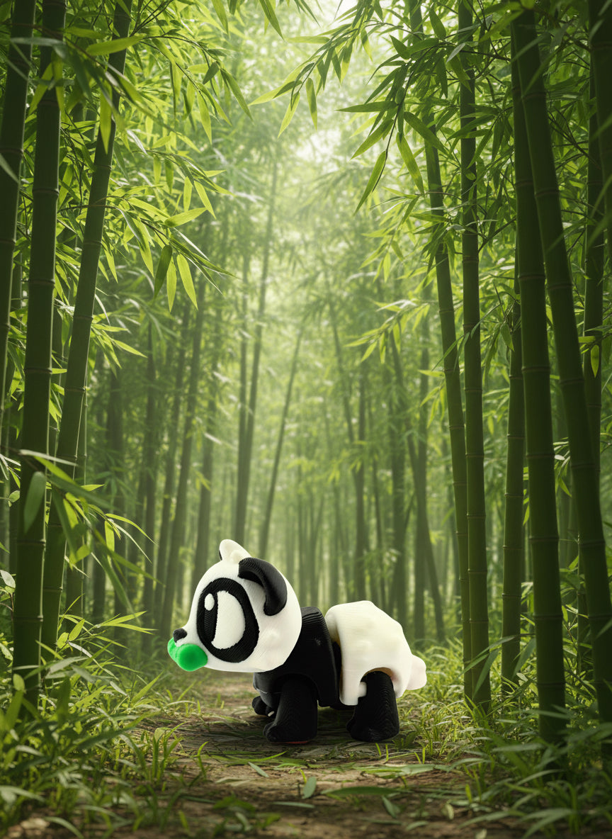 Miniature Articulated Panda