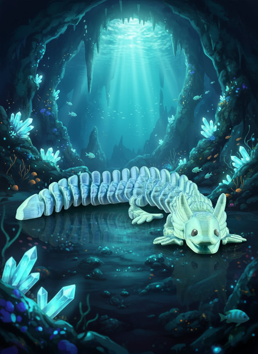 FlexoLotl (Green & Blue Silk)