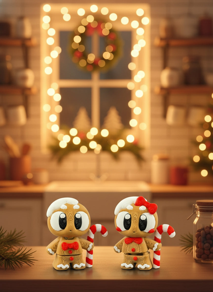 Gingerbread Man And Lady