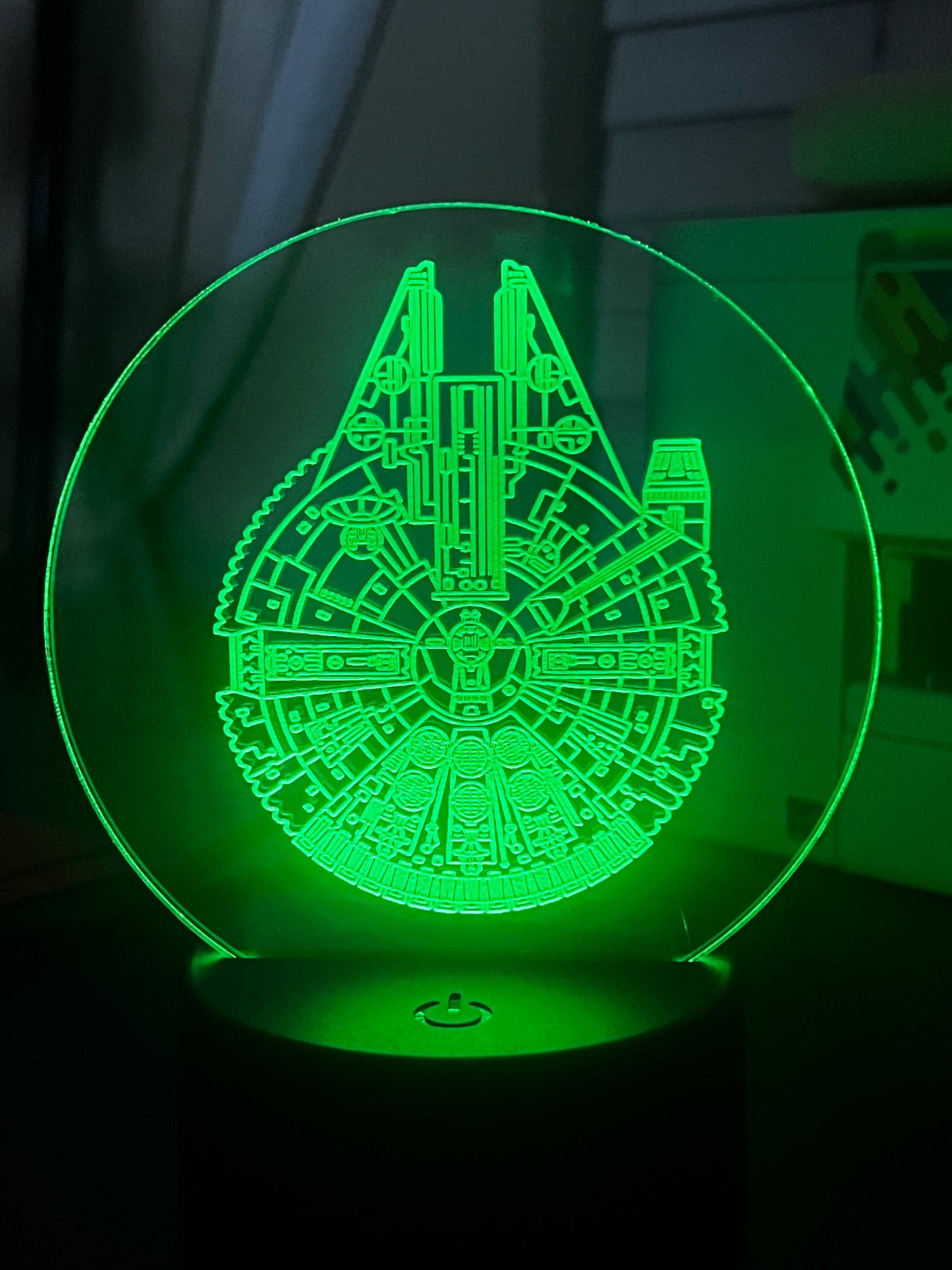 Millennium Falcon Acrylic LED Light