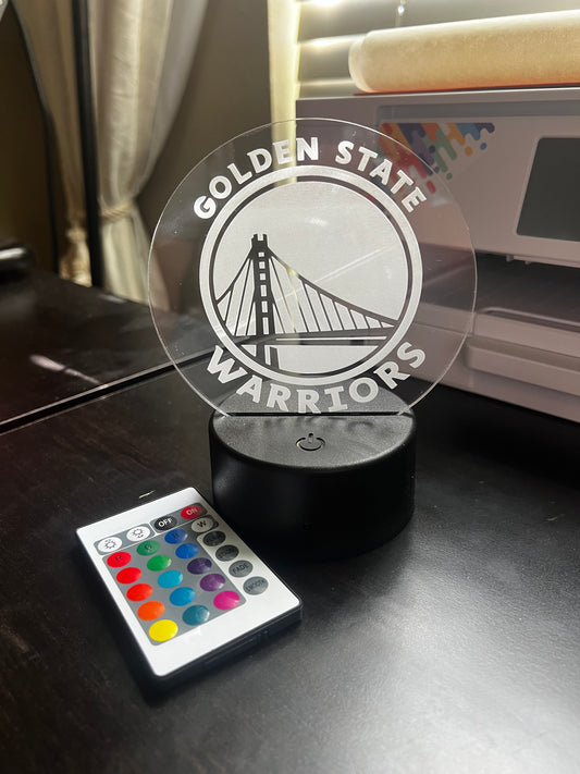 Golden State Warriors Acrylic LED Light