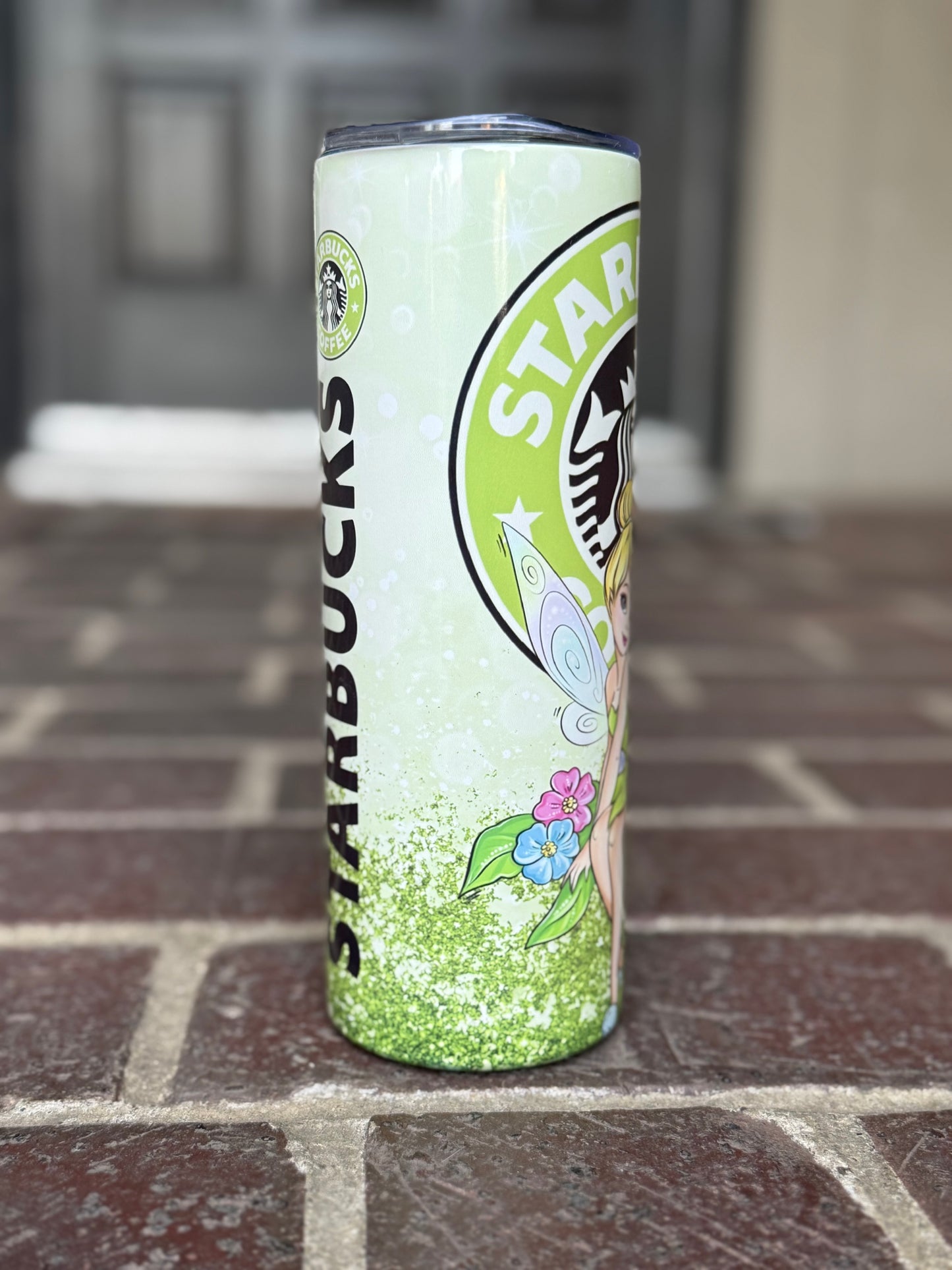 Tinker Bell and Starbucks Inspired 20oz Skinny Tumbler