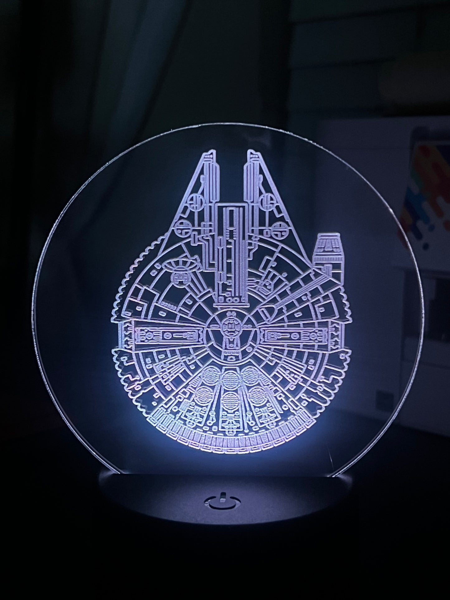 Millennium Falcon Acrylic LED Light