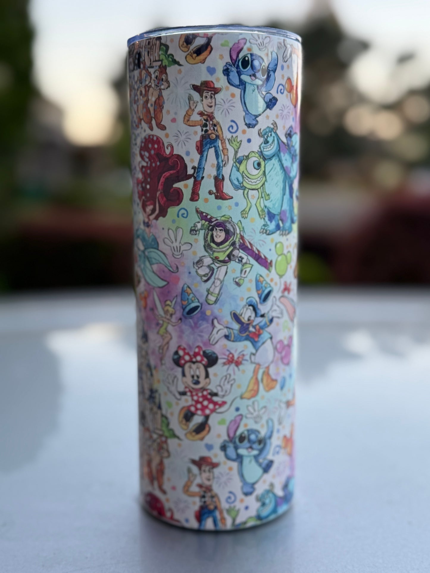 20oz Skinny Tumbler Disney Inspired And Makes A Great Gift For Everyone