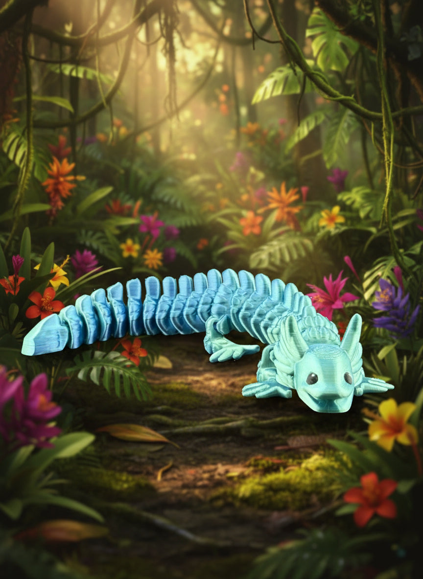 FlexoLotl (Green & Blue Silk)