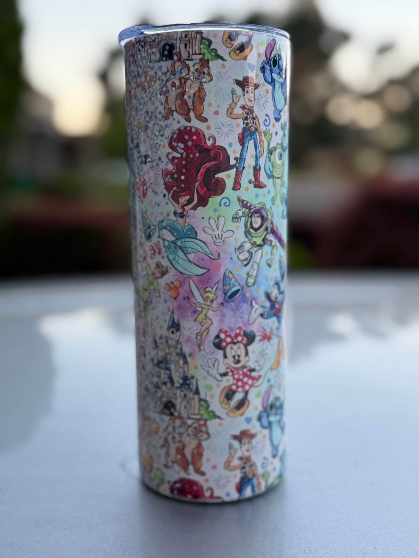 20oz Skinny Tumbler Disney Inspired And Makes A Great Gift For Everyone