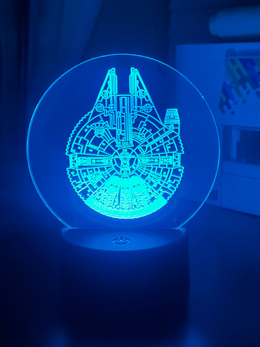 Millennium Falcon Acrylic LED Light