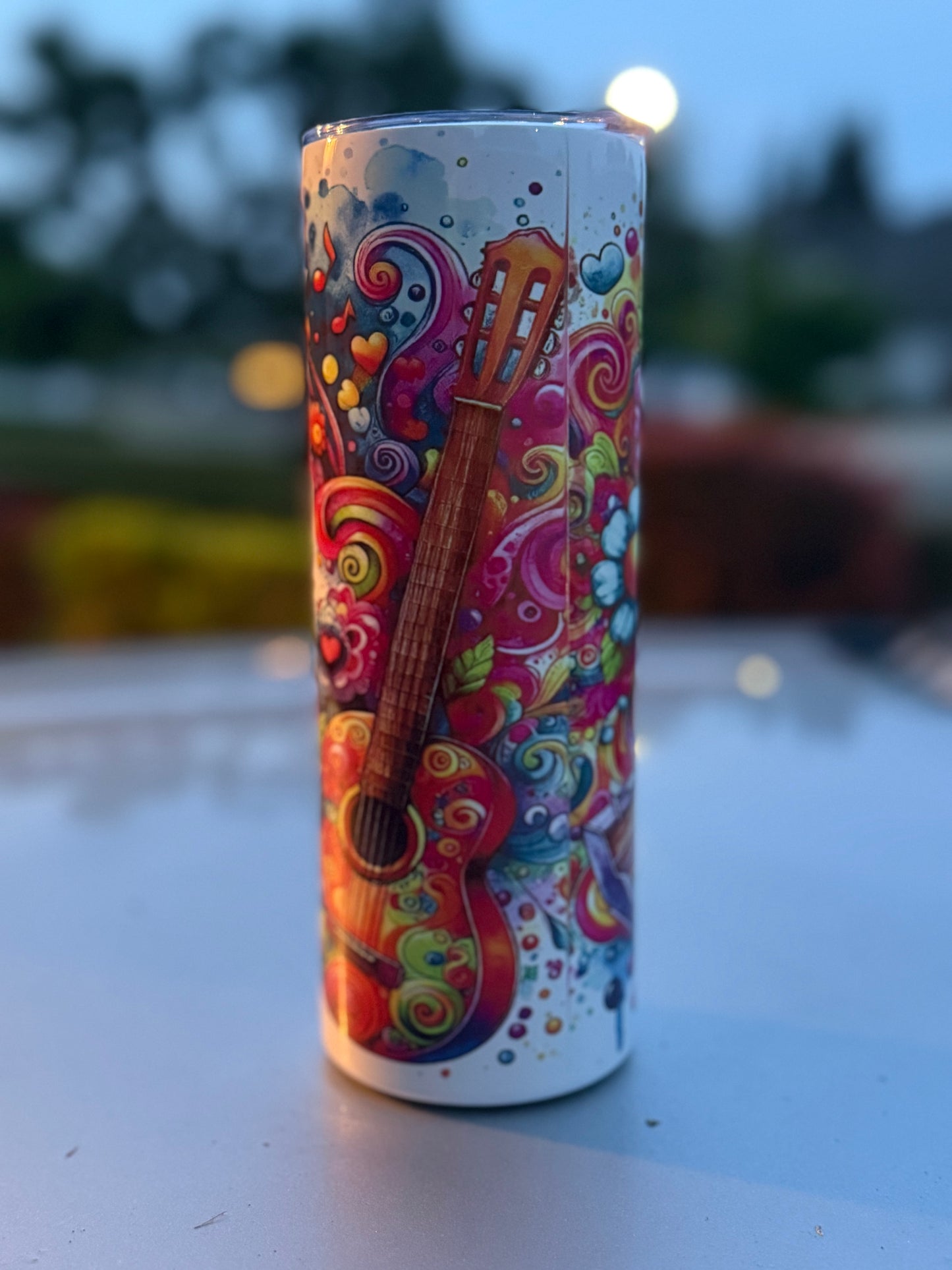 Love and peace 20oz Skinny Tumbler