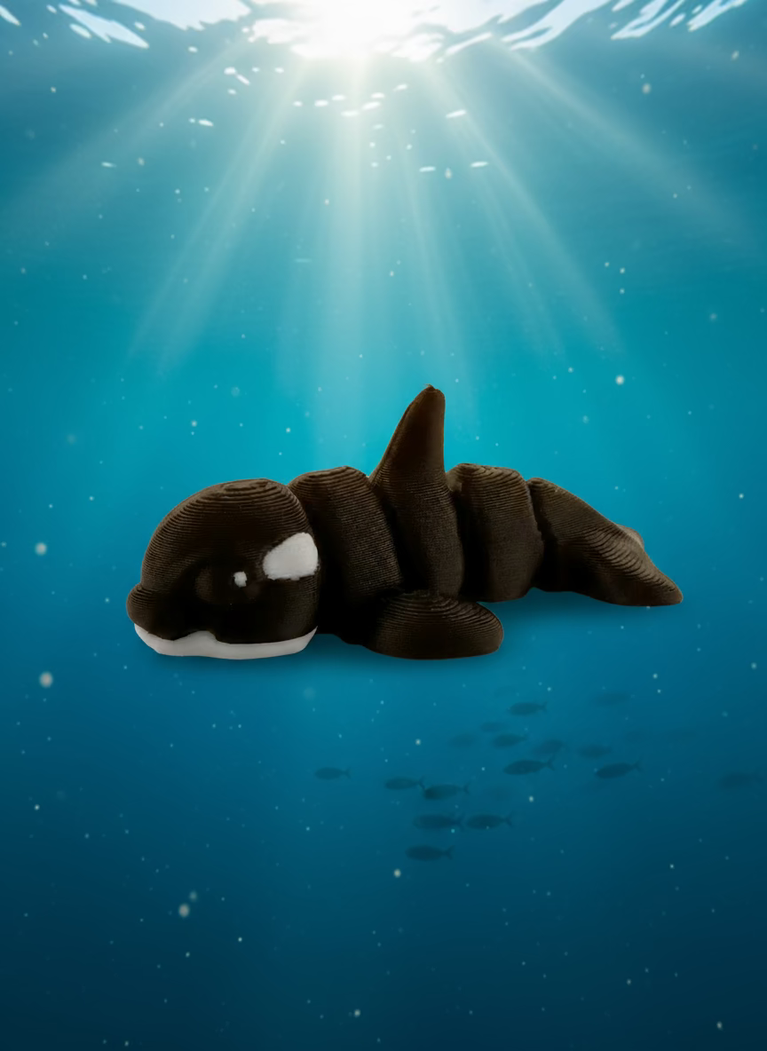 Miniature Articulated Killer Whale