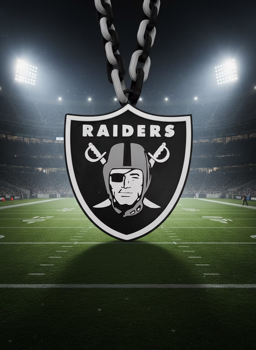 Las Vegas Raiders Oversized Fan Necklace