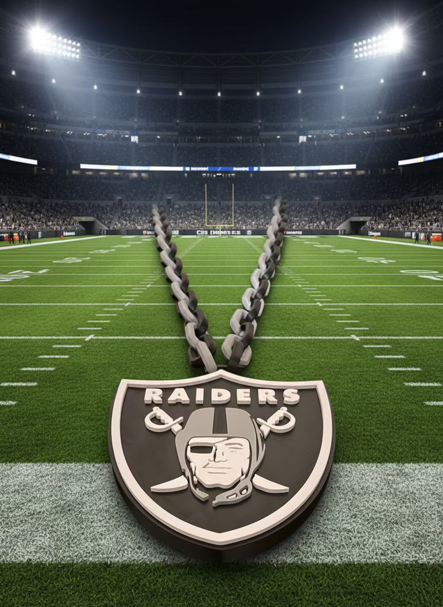 Las Vegas Raiders Oversized Fan Necklace