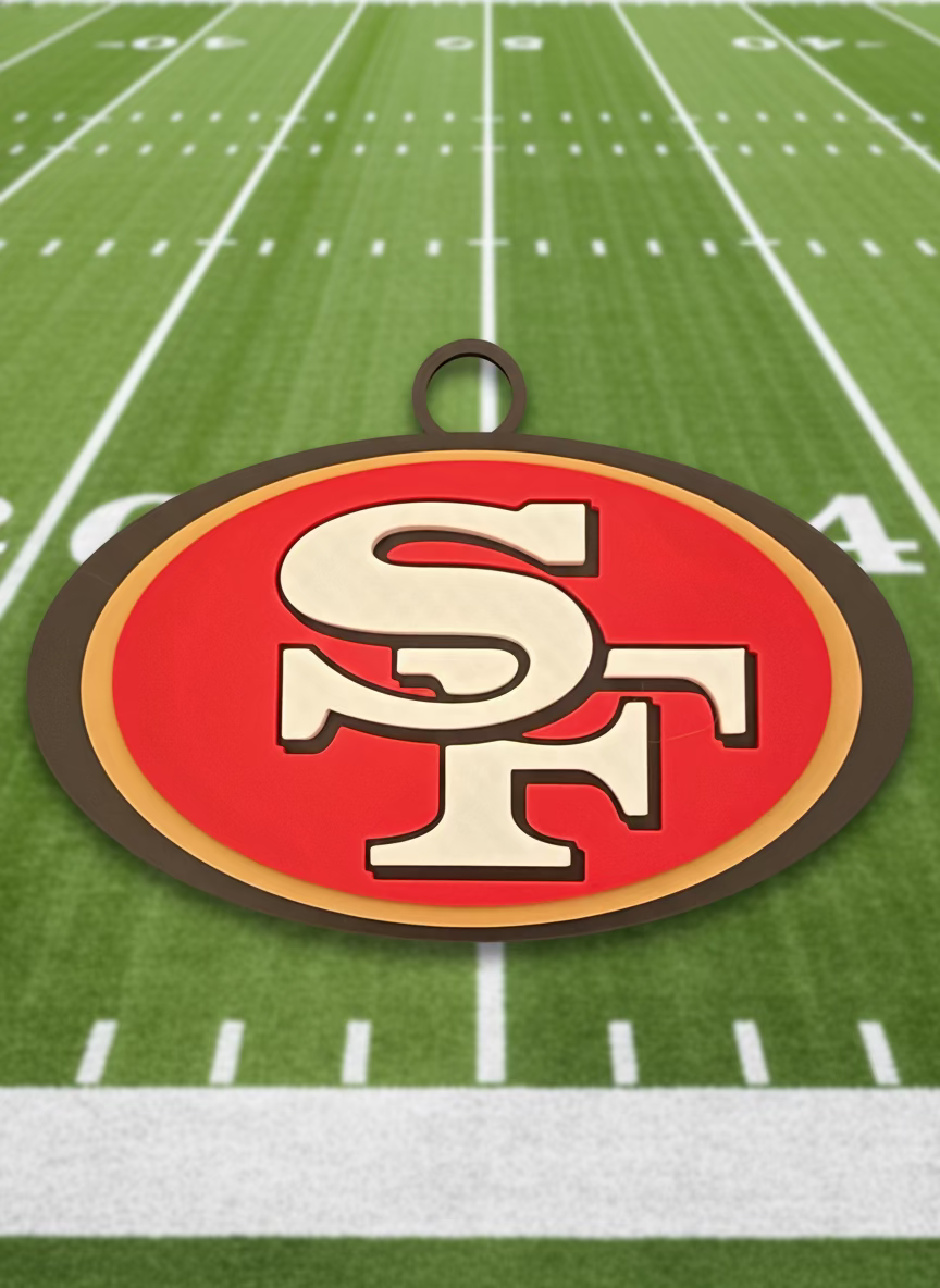3D Printed Oversized San Francisco 49ers Fan Necklace