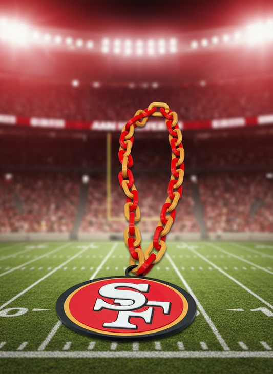 3D Printed Oversized San Francisco 49ers Fan Necklace