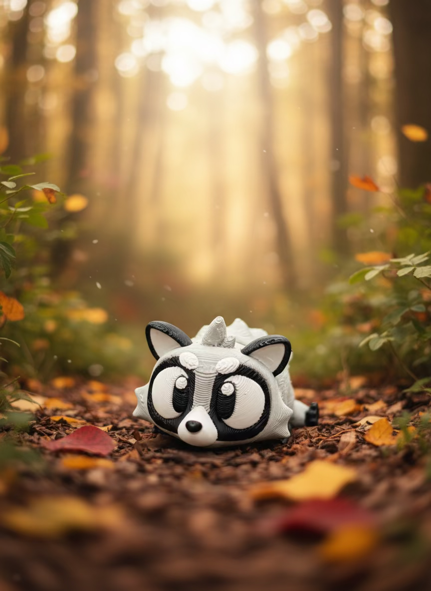 Miniature Articulated Raccoon