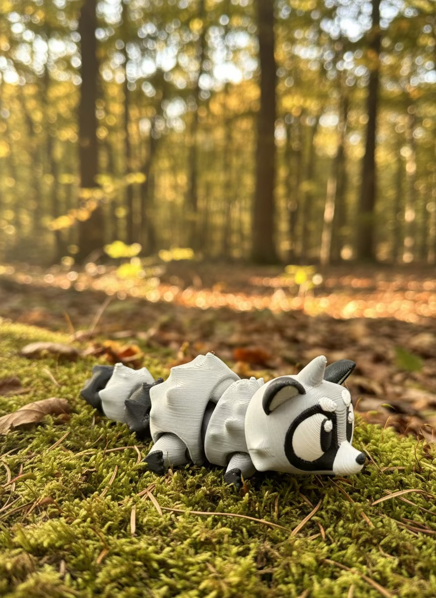 Miniature Articulated Raccoon
