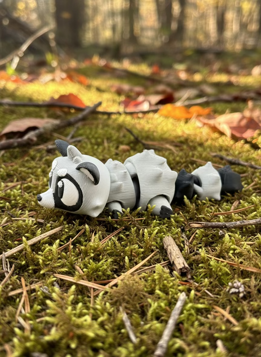 Miniature Articulated Raccoon