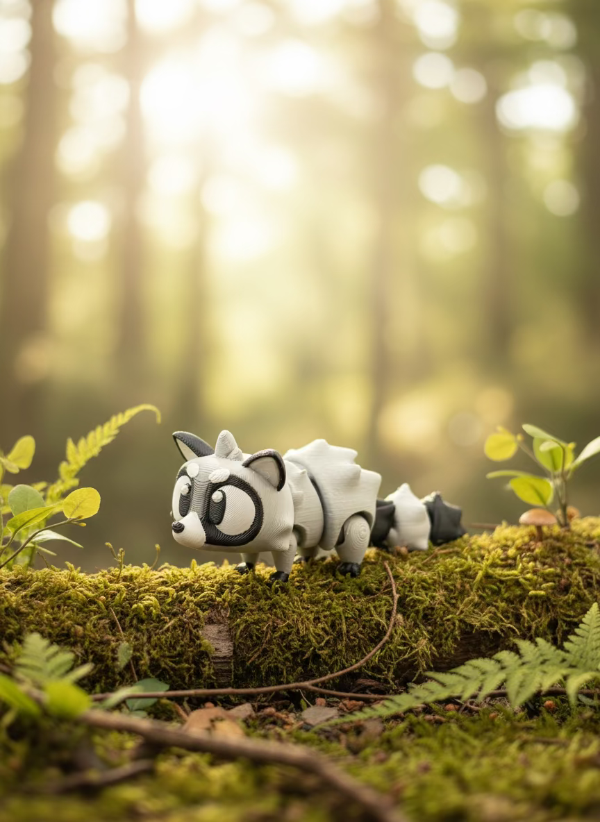 Miniature Articulated Raccoon
