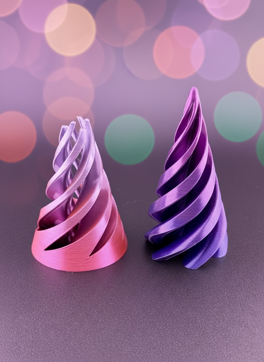 Spinning Fidget Cone Purple And Pink