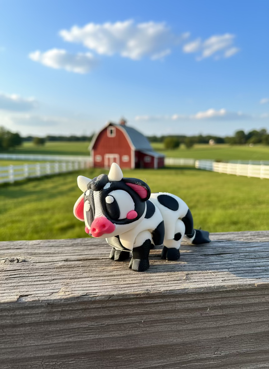 Miniature Articulated Cow