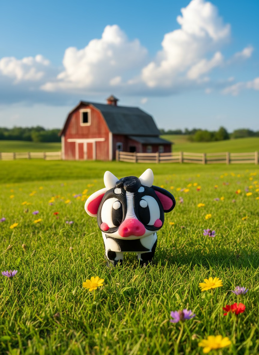 Miniature Articulated Cow