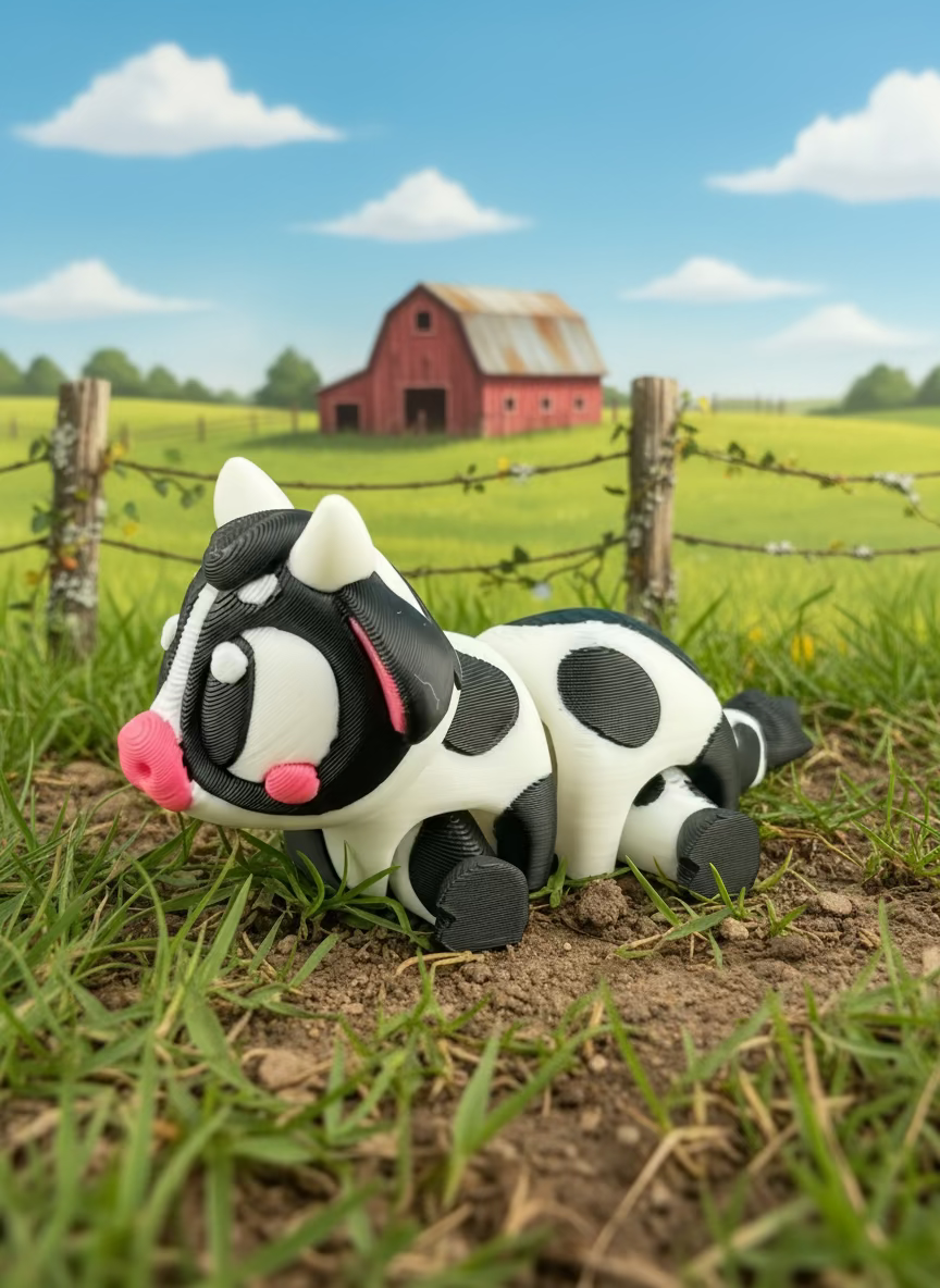 Miniature Articulated Cow
